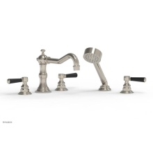 Phylrich 161-49/014X040 - Deck Tub Set Trim, W/ Hnd Shwr, Lever Hdls Henri