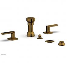Phylrich 181-61/002 - Four Hole Bidet Set Radi, Lever Handle