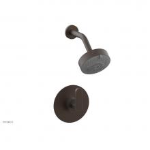 Phylrich 183-22/10B - Pb Shwr Kit Rond, Lever Handle