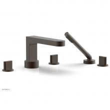 Phylrich 183-48/10B - Deck Tub Set Rond W/ Hs, Blade Handle