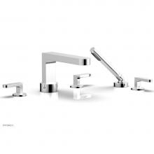 Phylrich 183-49/026 - Deck Tub Set Rond W/ Hs, Lever Handle