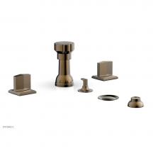 Phylrich 184-60/047 - Four Hole Bidet Set Diama, Blade Handle