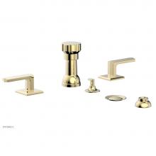 Phylrich 184-61/03U - Four Hole Bidet Set Diama, Lever Handle