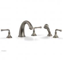 Phylrich 208-48/026 - COINED Deck Tub Set with Hand Shower - Lever Handles 208-48