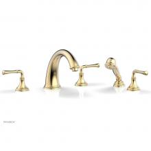 Phylrich 208-48/014 - COINED Deck Tub Set with Hand Shower - Lever Handles 208-48