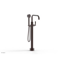 Phylrich 220-47-03/05W - Floor Mounted Tub Filler Lever Hdl W/Handshwr-Short