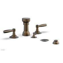 Phylrich 220-61/OEB - Four Hole Bidet Set Works, Lever Handle