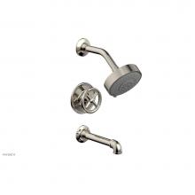 Phylrich 221-26/014 - Pressure Balance Tub & Shower Kit, Cross Handle