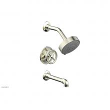 Phylrich 221-26/015 - Pressure Balance Tub & Shower Kit, Cross Handle