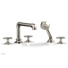 Phylrich 221-48/014 - Deck Tub Set Works Industrial W/ Hs, Cross Handle