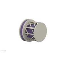 Phylrich 222-35/15BX046 - Burnished Nickel Jolie Diverter/Volume Control Trim With Round Cutaway Handles And Purple Accents