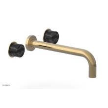 Phylrich 230-58-10/004X030 - Wall Tub Set 10'' Spt Black Marble Hdl