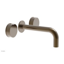 Phylrich 250-11/047 - Wall Lav Faucet W Brass Handles, P To Close Drain