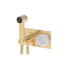 Phylrich 250-66/004X031 - Wall Monted Bidet, White Marble Handle