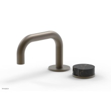 Phylrich 250L-06/008X030 - Widespread Lav, Circ Low Spout, Sgl Marble Hdl