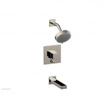 Phylrich 290-29/015 - MIX Pressure Balance Tub and Shower Set - Cube Handle 290-29