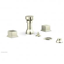 Phylrich 290-63/15B - 4 Hole Bidet Cube Hdl
