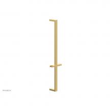 Phylrich 3-502/24B - Burnished Gold 27'' Flat Adjustable Handshower Slide Bar With Holder