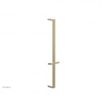 Phylrich 3-502/004 - Satin Brass 27'' Flat Adjustable Handshower Slide Bar With Holder