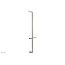 Phylrich 3-502/014 - Polished Nickel 27'' Flat Adjustable Handshower Slide Bar With Holder