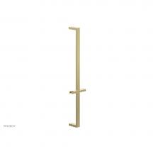 Phylrich 3-502/003 - Polished Brass 27'' Flat Adjustable Handshower Slide Bar With Holder