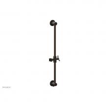 Phylrich 3-559/10B - Oil Rubbed Bronze Modern 24'' Handshower Slide Bar With Holder And Integrated Outlet