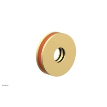 Phylrich 3-639-24BX042 - Burnished Gold Jolie Round Shower Arm Flange With Orange Accents
