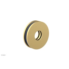 Phylrich 3-639-24BX044 - Burnished Gold Jolie Round Shower Arm Flange With Navy Blue Accents