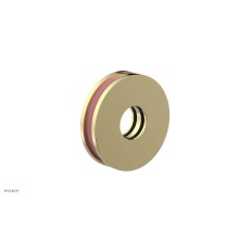 Phylrich 3-639-003X045 - Polished Brass Jolie Round Shower Arm Flange With Pink Accents
