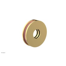Phylrich 3-639-025X045 - Polished Gold Jolie Round Shower Arm Flange With Pink Accents