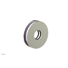 Phylrich 3-639-015X046 - Satin Nickel Jolie Round Shower Arm Flange With Purple Accents
