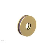 Phylrich 3-639-024X046 - Satin Gold Jolie Round Shower Arm Flange With Purple Accents