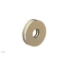 Phylrich 3-639/004X051 - Satin Brass Jolie Round Shower Arm Flange With Gloss White Accents