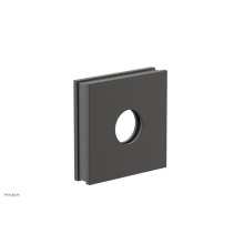 Phylrich 3-722-10BX048 - Oil Rubbed Bronze Jolie Square Shower Arm Flange With Grey Accents