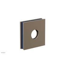 Phylrich 3-722-047X044 - Antique Brass Jolie Square Shower Arm Flange With Navy Blue Accents