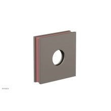 Phylrich 3-722-15AX045 - Pewter Jolie Square Shower Arm Flange With Pink Accents