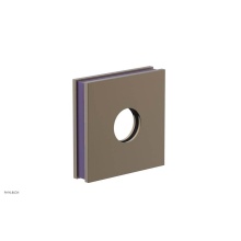 Phylrich 3-722-047X046 - Antique Brass Jolie Square Shower Arm Flange With Purple Accents