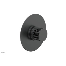 Phylrich 4-592-15GX041 - Gunmetal Gray Jolie Round Thermostatic/Pressure Balance Shower Trim With Round Cutaway Handle And