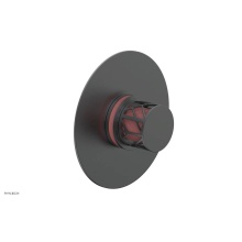 Phylrich 4-592-15GX045 - Gunmetal Gray Jolie Round Thermostatic/Pressure Balance Shower Trim With Round Cutaway Handle And