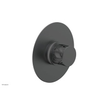 Phylrich 4-592-15GX048 - Gunmetal Gray Jolie Round Thermostatic/Pressure Balance Shower Trim With Round Cutaway Handle And