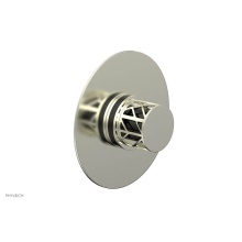 Phylrich 4-592/015X041 - Satin Nickel Jolie Round Thermostatic/Pressure Balance Shower Trim With Round Cutaway Handle And B