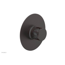 Phylrich 4-592-05WX048 - Weathered Copper Jolie Round Thermostatic/Pressure Balance Shower Trim With Round Cutaway Handle A