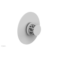 Phylrich 4-592-050X048 - Satin White Jolie Round Thermostatic/Pressure Balance Shower Trim With Round Cutaway Handle And Gr