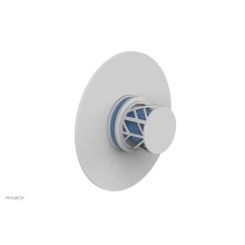 Phylrich 4-592-050X043 - Satin White Jolie Round Thermostatic/Pressure Balance Shower Trim With Round Cutaway Handle And Li