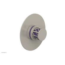 Phylrich 4-592/15BX046 - Burnished Nickel Jolie Round Thermostatic/Pressure Balance Shower Trim With Round Cutaway Handle A