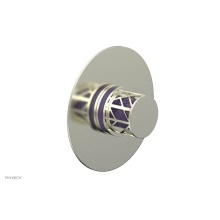 Phylrich 4-592/015X046 - Satin Nickel Jolie Round Thermostatic/Pressure Balance Shower Trim With Round Cutaway Handle And P