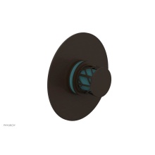 Phylrich 4-592/11BX049 - Antique Bronze Jolie Round Thermostatic/Pressure Balance Shower Trim With Round Cutaway Handle And