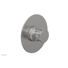 Phylrich 4-592-26DX051 - Satin Chrome Jolie Round Thermostatic/Pressure Balance Shower Trim With Round Cutaway Handle And G