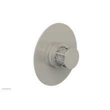 Phylrich 4-592-15BX051 - Burnished Nickel Jolie Round Thermostatic/Pressure Balance Shower Trim With Round Cutaway Handle A