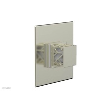 Phylrich 4-593-015X051 - Satin Nickel Jolie Square Thermostatic/Pressure Balance Shower Trim With Square Cutaway Handle And